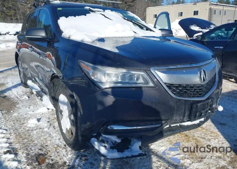 2014 Acura Mdx из США, поврежденный, VIN 5FRYD4H27EB015980